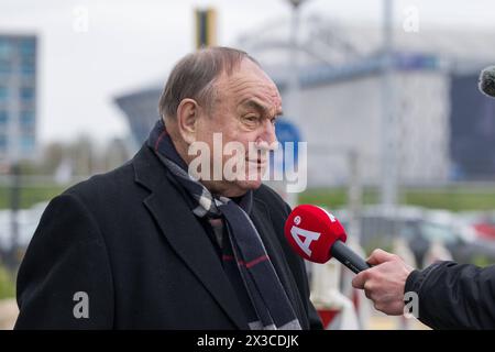 25. APRIL 2024 Spoed beraad bij AFC Ajax AMSTERDAM, NIEDERLANDE - 25. APRIL: Gast arriveerd voor het Spoed beraad bij AFC Ajax op Sportpark de Toekomst op 25. April 2024 in Amsterdam, Niederlande Foto: Kees Kuijt/BSR Agency 66413381.jpg Amsterdam Sportpark de Toekomst Niederlande Inhalte können nicht direkt oder indirekt über Dritte in den Niederlanden weiterverbreitet werden. Copyright: XBSRxAgencyx Stockfoto