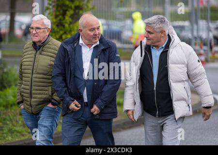 25. APRIL 2024 Spoed beraad bij AFC Ajax AMSTERDAM, NIEDERLANDE - 25. APRIL: Gast arriveerd voor het Spoed beraad bij AFC Ajax op Sportpark de Toekomst op 25. April 2024 in Amsterdam, Niederlande Foto: Kees Kuijt/BSR Agency 66413102.jpg Amsterdam Sportpark de Toekomst Niederlande Inhalte können nicht direkt oder indirekt über Dritte in den Niederlanden weiterverbreitet werden. Copyright: XBSRxAgencyx Stockfoto