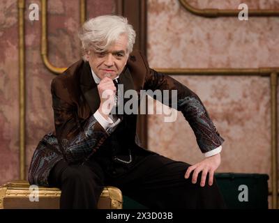 Rom, Italien. April 2024. Rom, Rai Ex liebe Studios, TV-Sendung "Hello Male". Auf dem Foto: Morgan Credit: Independent Photo Agency/Alamy Live News Stockfoto