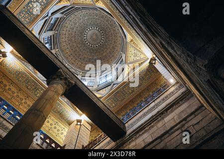 Nilometer auf Roda Island, Kairo Stockfoto