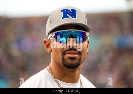 Philadelphia Eagles Quarterback Jalen Tut Weh Stockfoto