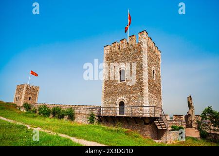 Skopje Festung oder Skopsko Kale ist eine historische Festung in der Altstadt von Skopje Stadt, Nord-Mazedonien Stockfoto