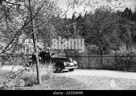 Aktuell 11–1946: Bekannte Landsvikere auf Frifot. Nørholmen bei Grimstad ist die Heimat von Marie Hamsun.Foto: Th Skotaam / aktuell / NTB **Foto ist nicht bildverarbeitet*** dieser Bildtext wird automatisch übersetzt Stockfoto