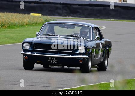 Alex Thistlewayte, Nicholas Padmore, Ford Mustang, Ken Miles Cup, ein fünfundvierzigminütiges Rennen mit zwei Fahrern für Ford Mustangs, das bis zu 1966 teilnahm, ist es Stockfoto