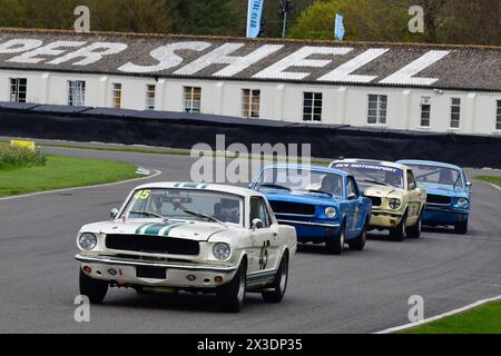 Luke Davenport, Matt Neal, Ford Mustang, Ken Miles Cup, ein fünfundvierzigminütiges Rennen für Ford Mustangs mit zwei Fahrern, das bis zu 1966 antrat Stockfoto