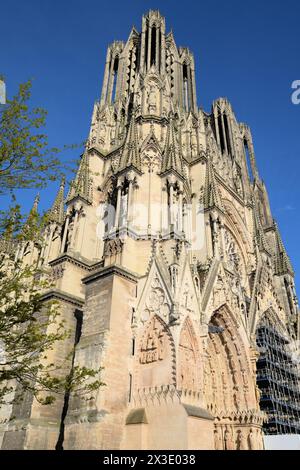 Kathedrale unserer Lieben Frau von Reims (Notre-Dame de Reims), Reims, Frankreich Stockfoto