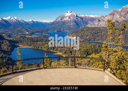 Cerro Campanario Aussichtspunkt in der Nähe von Bariloche in Nahuel Huapi Nationalpark, Patagonien in Argentinien. Stockfoto