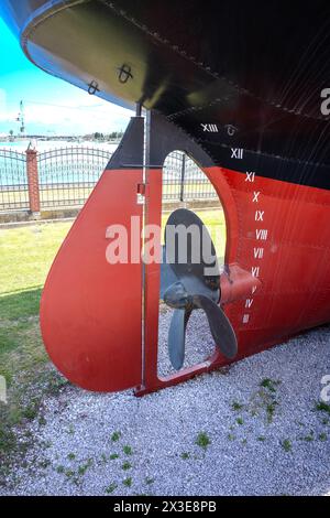 Propeller der Bandırma-Fähre Stockfoto