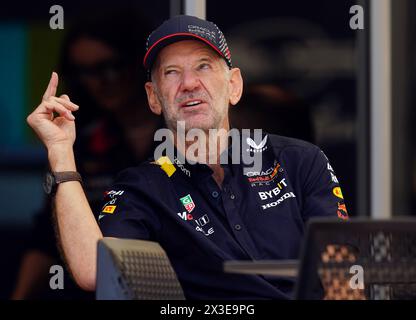 Aktenfoto vom 02/24 von Adrian Newey. Adrian Newey wird in den nächsten 72 Stunden Gespräche mit Red Bull führen, um seine Zukunft zu klären, wie die Nachrichtenagentur der PA erfahren hat. Ausgabedatum: Freitag, 26. April 2024. Stockfoto