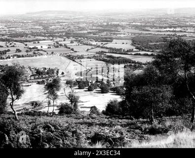 Malvern Hills, Richtung Bredon, Hereford & Worcester - 25. August 1981 Stockfoto