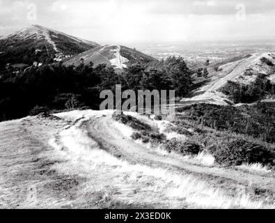 Malvern Hills, Hereford & Worcester - 25. August 1981 Stockfoto