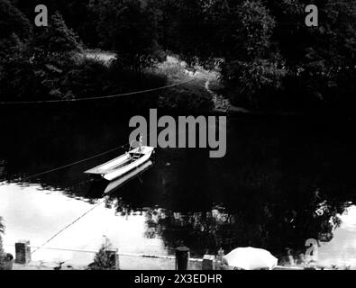 The Ferry, Symonds Yat, Gloucester - Hereford & Worcester - 25. August 1981 Stockfoto