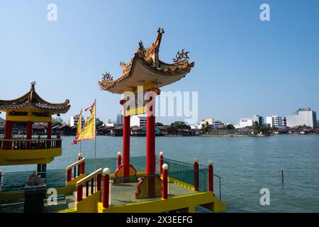 Der chinesische Tempel Hean Boo Thean Kuan Yin Tempel des Chew Jetty in Georgetown auf der Insel Penang in Malaysia Südostasien Stockfoto