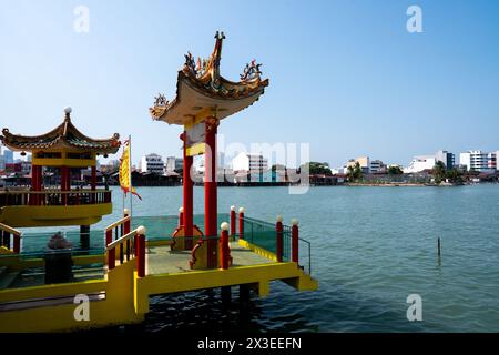 Der chinesische Tempel Hean Boo Thean Kuan Yin Tempel des Chew Jetty in Georgetown auf der Insel Penang in Malaysia Südostasien Stockfoto