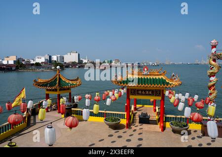 Der chinesische Tempel Hean Boo Thean Kuan Yin Tempel des Chew Jetty in Georgetown auf der Insel Penang in Malaysia Südostasien Stockfoto
