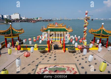 Der chinesische Tempel Hean Boo Thean Kuan Yin Tempel des Chew Jetty in Georgetown auf der Insel Penang in Malaysia Südostasien Stockfoto