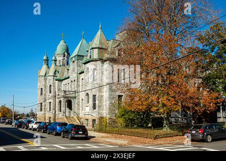 St Dominics Apartments, Middle Street, Fall River, MA Stockfoto