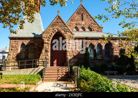 St. Michaels Parish House, Hope Street, Bristol, RI Stockfoto