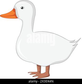 Schöne Ente Vektor-Illustration Stock Vektor