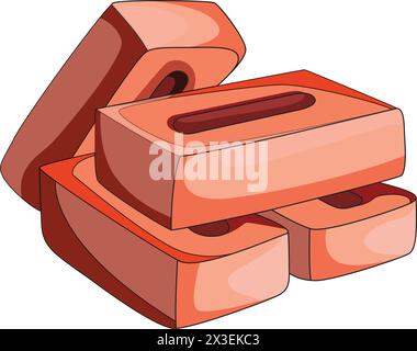 Bricks Vektor-Illustration Stock Vektor