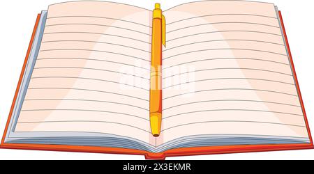 Kopie und Bleistiftvektor Illustration Stock Vektor