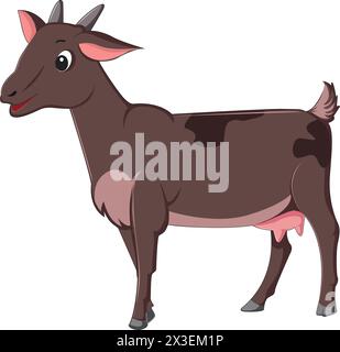 Illustration des Ziegenvektors Stock Vektor
