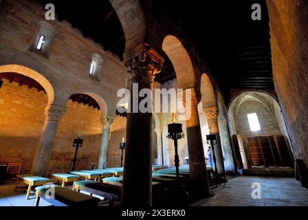 Inneres der Kathedrale von San Antolin, Palencia, Spanien Stockfoto