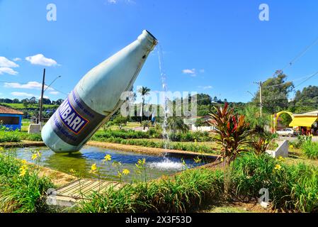 Szene in der Stadt Lambari, berühmt für sein Mineralwasser, das viele Touristen anzieht, Minas Gerais Estate, Brasilien Stockfoto