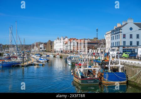 Hafen und Marina in Douglas, Isle of man, England, Großbritannien Stockfoto