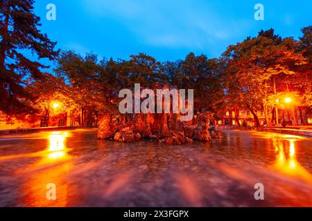 Brunnen im Zentrum von Pyatigorsk, eine Kurstadt in kaukasischen Mineralwässer Region, Stawropol Region in Russland Stockfoto