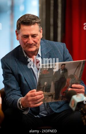 Italien 4 April 2024 Tony Hadely - Sänger Spandau Ballet und Band Aid - Pressekonferenz für das neue Album The Mood im in Mailand © Andrea Ripamonti / Alam Stockfoto