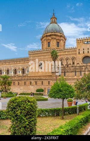 Basilika Cattedrale Metropolitana Primaziale della Santa Vergine Maria Assunta in Palermo Stadt. Stockfoto