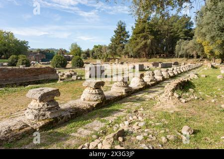 Leonidaion, Altes Olympia, Griechenland. Stockfoto