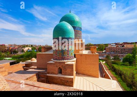 Shah-i-Zinda oder Shah i Zinda ist ein Mausoleum in der Stadt Samarkand, Usbekistan Stockfoto