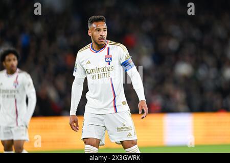 Corentin Tolisso während des Ligue 1-Fußballspiels Paris Saint-Germain (PSG) gegen Olympique Lyonnais (OL Lyon) am 21. April 2024 im Parc des Princes-Stadion in Paris, Frankreich. Quelle: Victor Joly/Alamy Live News Stockfoto