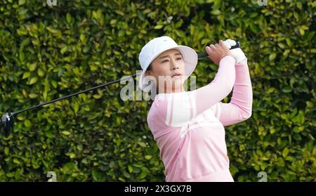 26. April 2024: LPGA - Ladies Professional Golf Association - AMY YANG bei der JM Eagle LA Championship 2024, präsentiert von Plastpro, Wilshire Country Club, Los Angeles, KALIFORNIEN USA, 26. April 2024.Credit Image cr Scott Mitchell/ZUMA Press (Credit Image: © Scott Mitchell/ZUMA Press Wire) NUR REDAKTIONELLE VERWENDUNG! Nicht für kommerzielle ZWECKE! Stockfoto