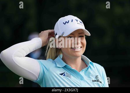 26. April 2024: LPGA - Ladies Professional Golf Association - BRITTANY LINCICOME beim 5. T-Stück bei der JM Eagle LA Championship 2024, präsentiert von Plastpro, Wilshire Country Club, Los Angeles, KALIFORNIEN, USA, 26. April 2024.Credit Image cr Scott Mitchell/ZUMA Press (Credit Image: © Scott Mitchell/ZUMA Press Wire) NUR REDAKTIONELLE VERWENDUNG! Nicht für kommerzielle ZWECKE! Stockfoto