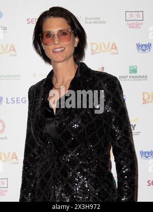 26. April 2024, London, England, Großbritannien - Heather Peace bei den DIVA Magazine Awards 2024, The Grand Connaught Rooms Stockfoto