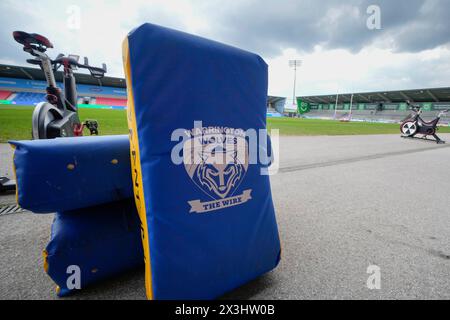 Eccles, Großbritannien. 31. August 2023. Eine allgemeine Ansicht des Salford Community Stadium vor dem Spiel der Betfred Super League Runde 9 Salford Red Devils gegen Warrington Wolves im Salford Community Stadium, Eccles, Vereinigtes Königreich, 27. April 2024 (Foto: Steve Flynn/News Images) in Eccles, Vereinigtes Königreich am 31.2023. (Foto: Steve Flynn/News Images/SIPA USA) Credit: SIPA USA/Alamy Live News Stockfoto