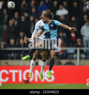 Wycombe, England. April 2024. Gareth McCleary von Wycombe Wanderers während des Spiels der Sky Bet EFL League One zwischen Wycombe Wanderers und Charlton Athletic. Kyle Andrews/Alamy Live News Stockfoto