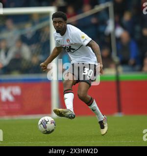 Wycombe, England. April 2024. Tyreeq Bakinson von Charlton Athletic während des Spiels der Sky Bet EFL League One zwischen Wycombe Wanderers und Charlton Athletic. Kyle Andrews/Alamy Live News Stockfoto