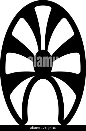 Fischsteak-Symbol. Forelle, Chum-Lachs, Thunfisch, Pangasius-Steak. Vektor schwarz geschnittenes Stück Fisch isoliert auf weißem Hintergrund. Vektorsymbol für Website-Desig Stock Vektor