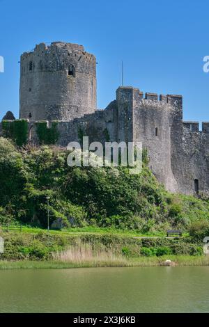 Pembroke Castle, Pembroke, Pembrokeshire, Wales Stockfoto