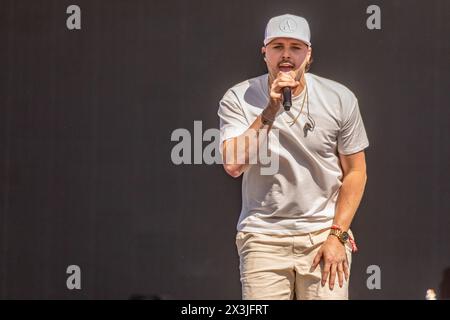 Indio, USA. April 2024. Josh Ross während des Stagecoach Music Festivals im Empire Polo Club am 26. April 2024 in Indio, Kalifornien (Foto: Daniel DeSlover/SIPA USA) Credit: SIPA USA/Alamy Live News Stockfoto