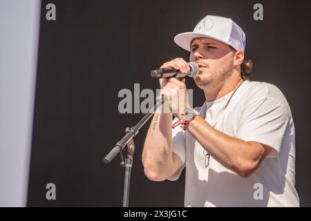 Indio, USA. April 2024. Josh Ross während des Stagecoach Music Festivals im Empire Polo Club am 26. April 2024 in Indio, Kalifornien (Foto: Daniel DeSlover/SIPA USA) Credit: SIPA USA/Alamy Live News Stockfoto