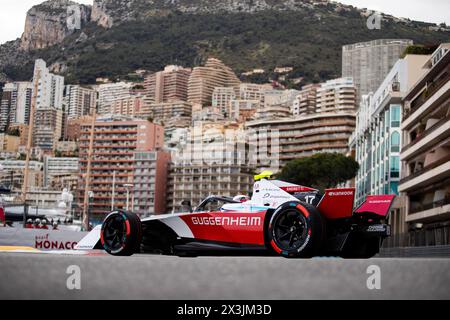 17 NATO Norman (fra), Andretti Global, Porsche 99X Electric, Aktion während des Monaco ePrix 2024, 6. Treffens der ABB FIA Formel E Weltmeisterschaft 2023-24, auf dem Circuit de Monaco vom 25. Bis 27. April 2024 in Monaco Stockfoto