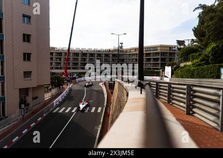 17 NATO Norman (fra), Andretti Global, Porsche 99X Electric, Aktion während des Monaco ePrix 2024, 6. Treffens der ABB FIA Formel E Weltmeisterschaft 2023-24, auf dem Circuit de Monaco vom 25. Bis 27. April 2024 in Monaco Stockfoto
