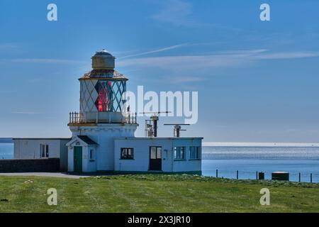 Leuchtturm in St Ann's Head, Pembrokeshire, Wales Stockfoto
