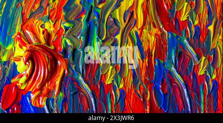 Alle Farben der Welt in einer brillanten Palette Stockfoto