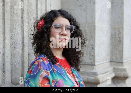 Porträt von Maria Gomez Lara 22/03/2024 ©Isabella de Maddalena/opale.Photo Stockfoto